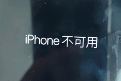 临夏市苹果服务网点分享锁屏界面显示“iPhone 不可用”如何解决 